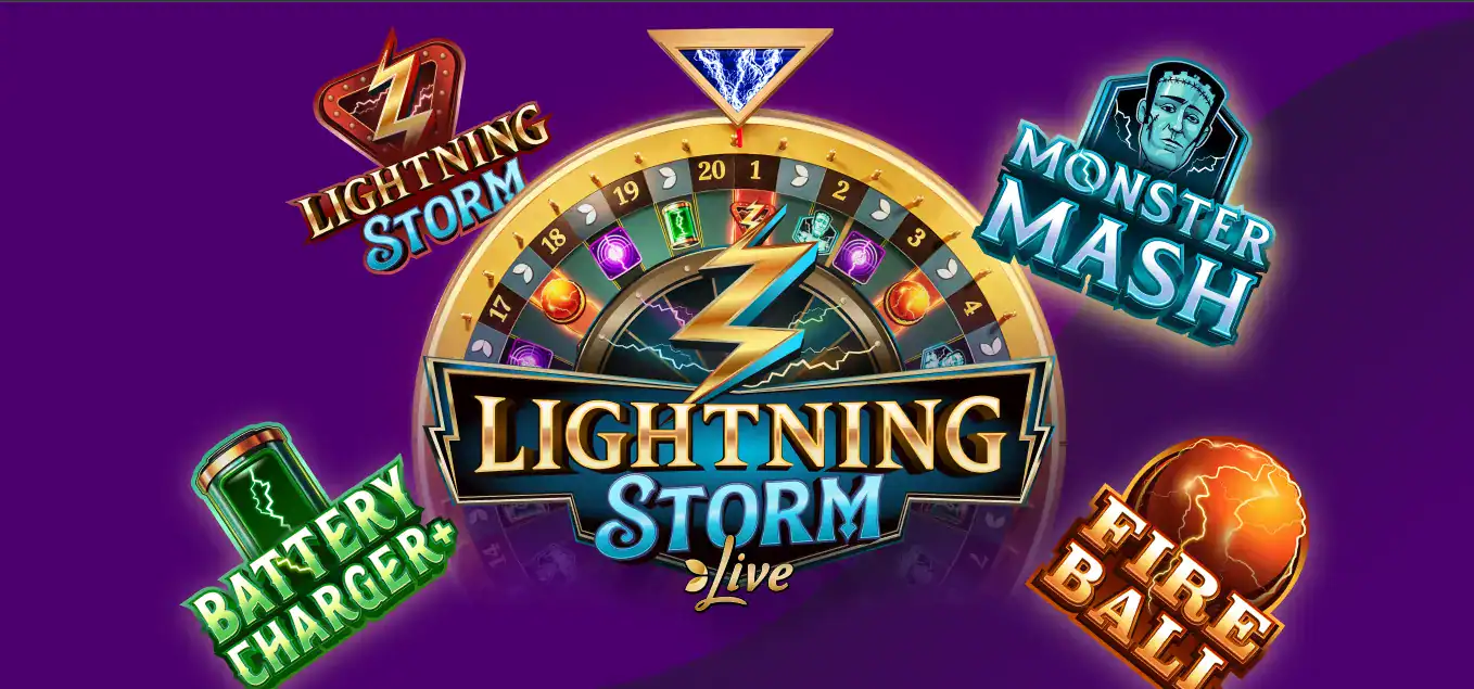 De vijf unieke en exclusieve bonus games van Lightning Storm Live